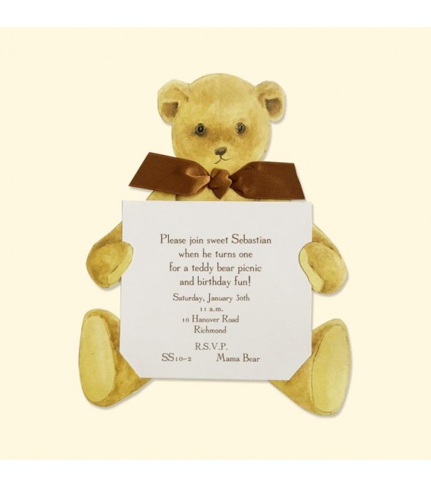 Mini Teddy Bear die cut